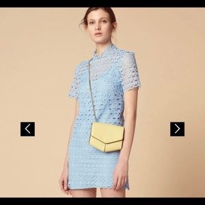 [New] Sandro Blue Lace Dress